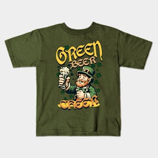 St Patricks Day Green Beer Cheer Kids T-Shirt